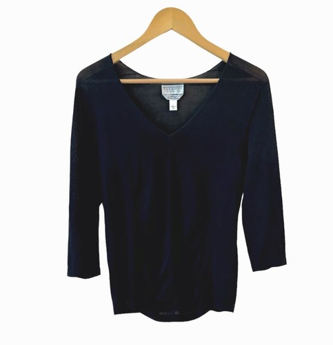 Talbots Collection Womens Italian Yarn Sweater Size L V Quiet Luxury ...