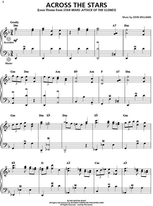 Star Wars For Accordion Imperial March Main Theme John Williams