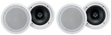4 Rockville HC85-16 White 8" 700 Watt In-Ceiling Home Theater Speakers 16 Ohm