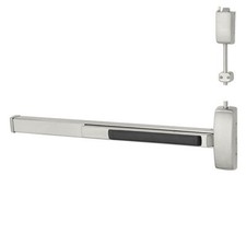 Sargent 12-NB8715 Fire-Rated Top Latch Surface Vertical Rod Exit Device, Less Tr