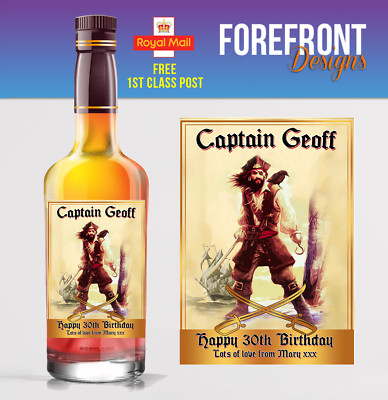 Personalisiertes Spiced Rum Jamaika Flaschenetikett perfektes Hochzeitsgeschenk 