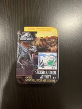 NEW 2022 Tara Toy Jurassic World Dominion Sticker and Color Activity Tin Set
