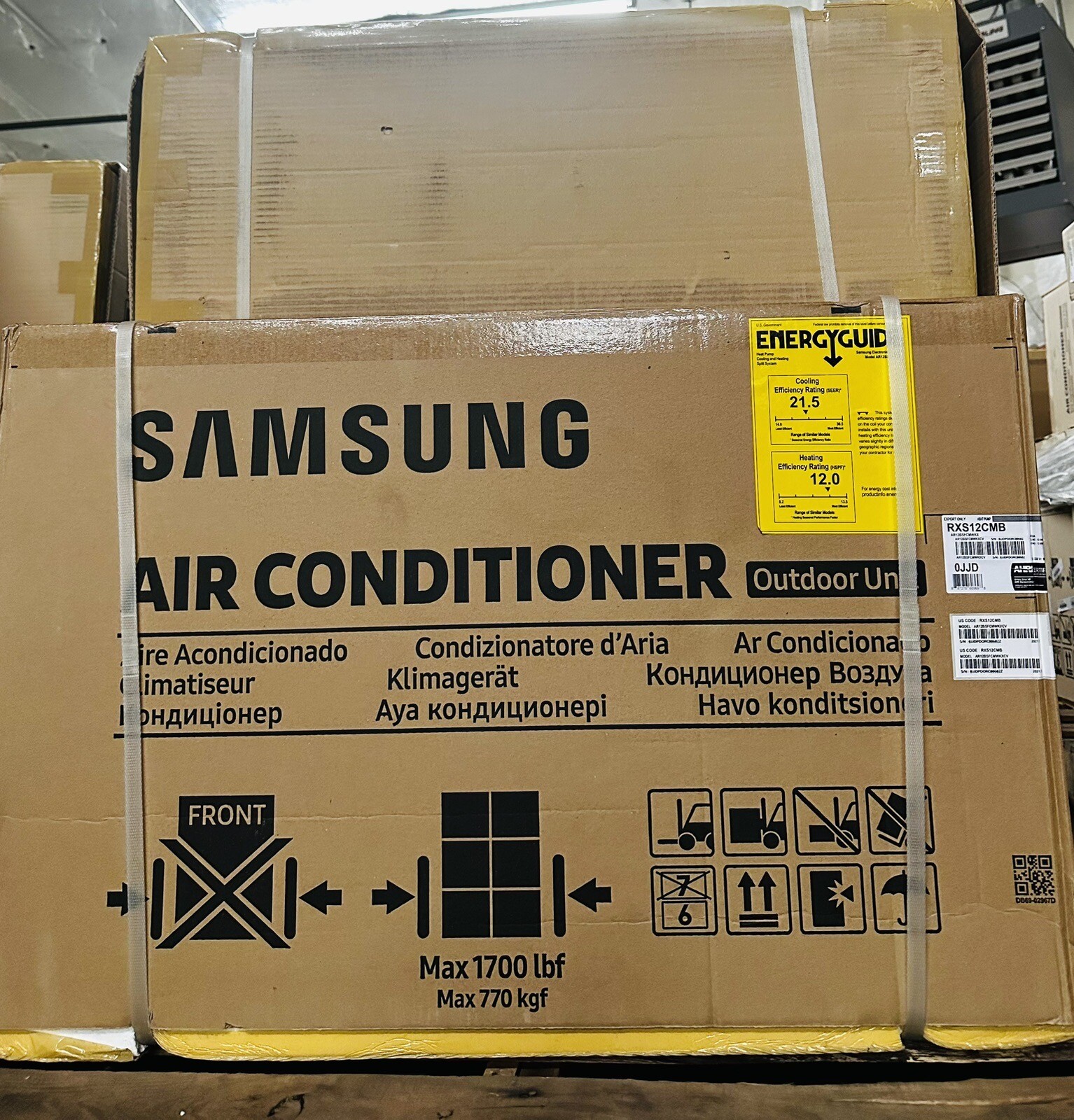 Lot Of 6 SAMSUNG Brand New Outdoor Heat Pump 12k BTU Mini Split  AR12BSFCMWKXCV