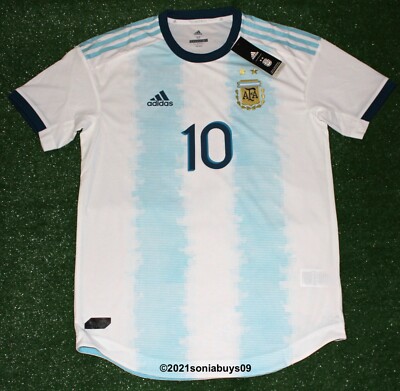 Adidas Men's MARADONA Argentina Home Player Issue Soccer Jersey