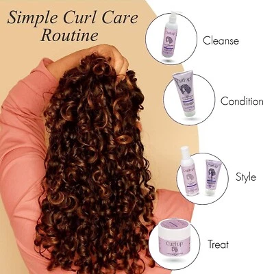 Gel capillaire ultra définitif Curl Up spécial pour gel capillaire ondulé et ... - Photo 1/4
