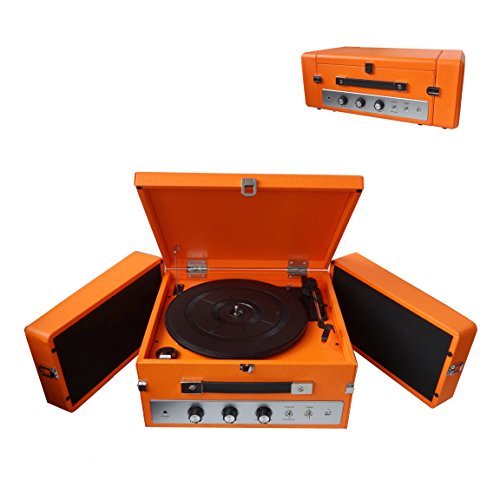 pyle vintage record player bluetooth