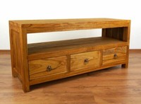 Java, Teakholz,Rustikal,Sideboard,3 Schubladen,Tv-Bank,PhonomöBel,Hifi-Schrank