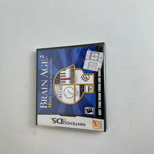 New ListingBrain Age 2 More Training In Minutes A Day Nintendo Ds 2007 Game New Sealed