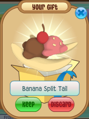 Animal Jam Classic (AJC) | Banana Split Tail (READ DESCRIPTION)