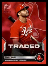 2022 Topps Now Red Parallel #628 Tommy Pham Red Sox Traded 6/10