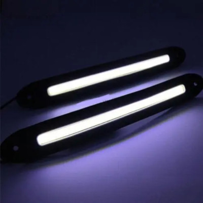 Paar Weiß COB DRL LED Tagfahrlicht für Universal Auto Fahren Nebellampe
