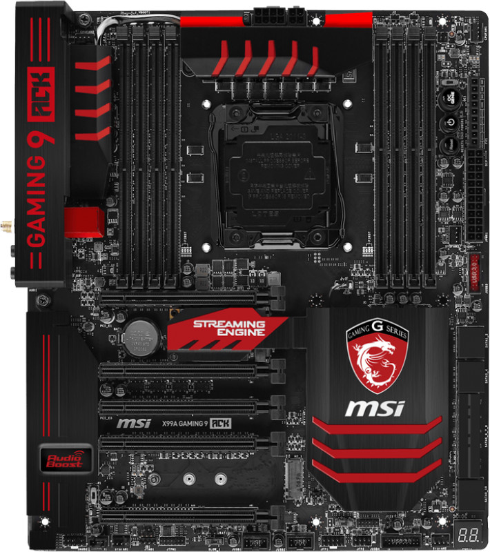 For MSI X99A GAMING 9 ACK X99 Motherboard 2011-3 Support 6850K E5 V3V4 Tested