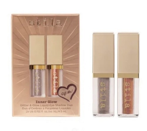 Stila Inner Glow Glitter and Glow Liquid Eye Shadow Duo *NEW IN BOX* - Picture 1 of 5