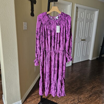 A New Day Floral Dress Size L NWT