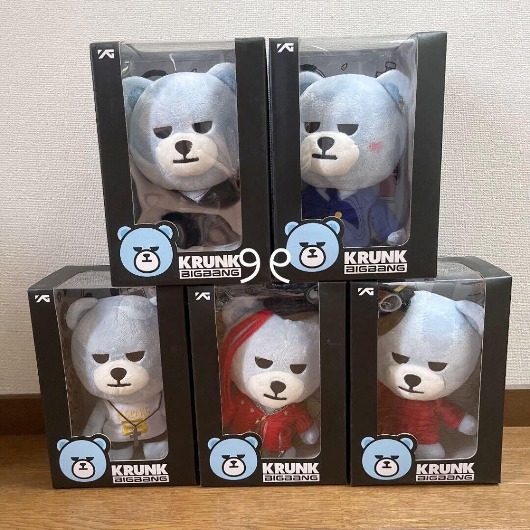 KRUNK×BIGBANG Plush doll 5PCS SET FANTASTIC BABY ver JAPAN KRUNK×BIGBANG Plush doll 5PCS SET FANTASTIC BABY ver JAPAN