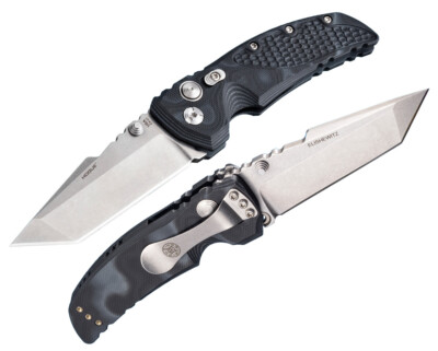 Hogue 34169 EX-01 Manual Folder: 3.5'' Tanto Blade - Tumbled Finish, G-Mascus Bla