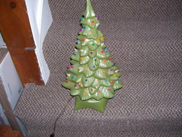 Electric ceramic christmas sale tree