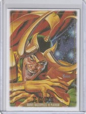LOKI 2024 Marvel Masterpieces '92 Platinum #50 Canvas Parallel Card