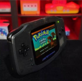 Smoke Grey Game Boy Advance GBA iPS LCD USB-C 1800 mAh Rechargeable Battery