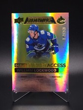 William Lockwood 2021-22 U.D. Credentials Debut Ticket Access Yellow RC #152/249