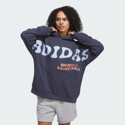 navy adidas hoodie womens