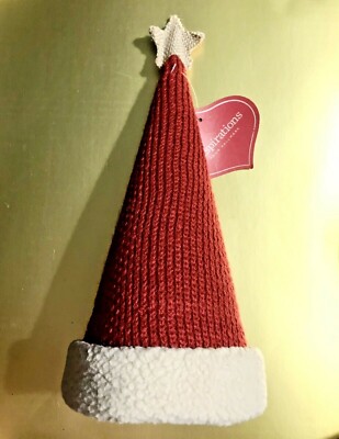 Hallmark inspirations Knit Sweater Red  Christmas tree Wool Trim 12  NWT