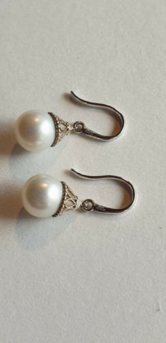 pearl drop dangle earrings. Rare | eBay
