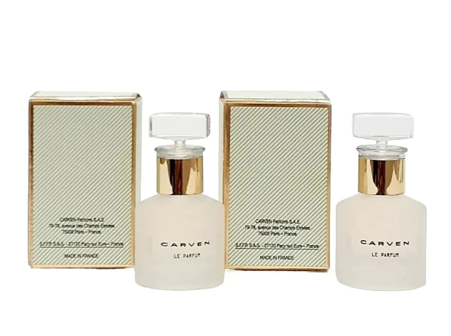 Carven Le Parfum Miniature/Travel Size 0.16 oz Eau de Parfum Perfume Lot of 2 Foto 4 de 4
