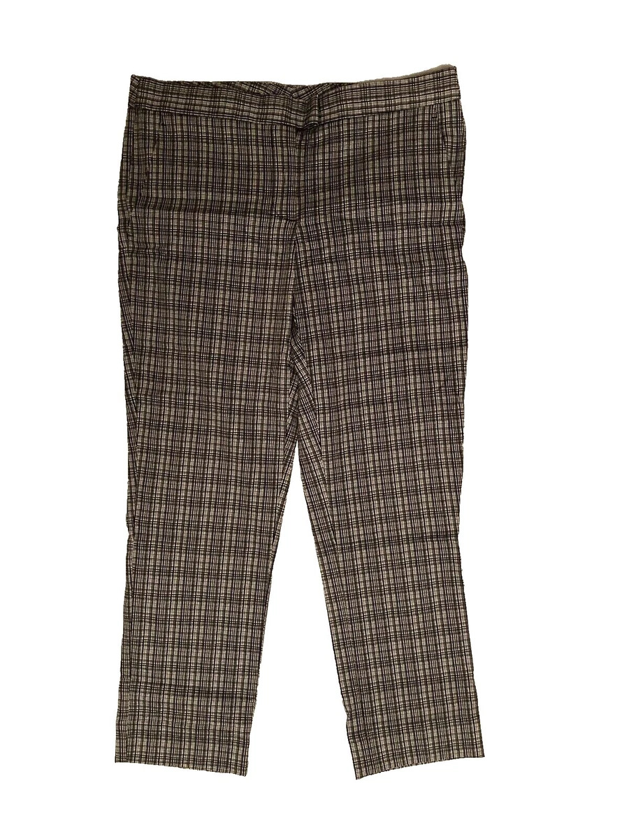 Pantalon Femme Brooks Brothers Laine Gris Taille 4P (petite) Droit