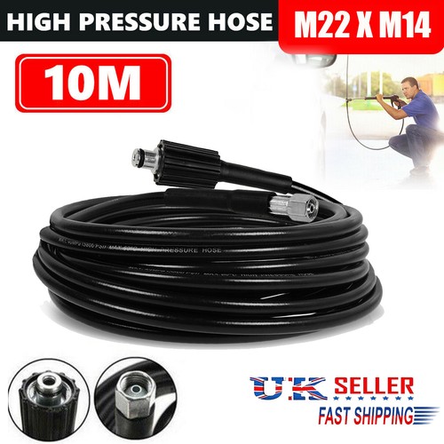 Pressure Washer Hose Metal Braided Rubber M22 - 10m main image 1