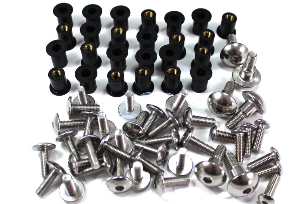 レコード色々 Yamaha TZR 125 R 1993 Stainless Steel Fairing & Screen Bolts