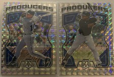 2021 MOSAIC BASEBALL PRODUCERS WHITE LOT OF 2 CHIPPER AND RAMIREZ 
