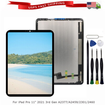 For iPad Pro 11'' 2021 3rd Gen A2377/A2459/2301/2460 LCD Screen Display Digitizer
