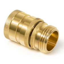 Hose Quick Disconnect Set Heavy-Duty Brass 3/4” GHT Male x Female Replace for...