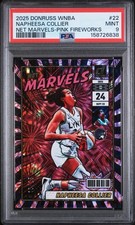2025 Panini Donruss WNBA Net Marvels - Napheesa Collier #22 - Pink Fireworks /25