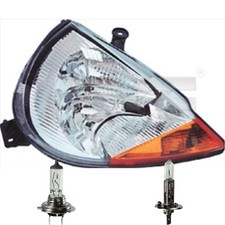 Scheinwerfer rechts Gelb H1/H7 für Ford KA RB_ Street RL2 inkl. Osram Lampen