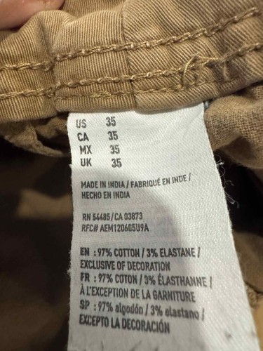 American Eagle Tan Khaki Chino Shorts – Size 35 - Picture 2 of 13
