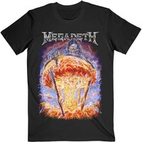 Megadeth T Shirt Countdown To Extinction Band Logo Nue Offiziell Herren Schwarz