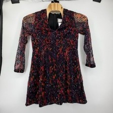 Vestido French Connection Inari Adornado Leopardo Lentejuelas Multi 12 71TFM NUEVO
