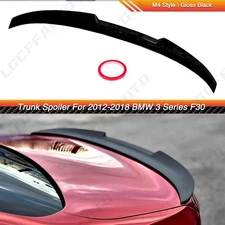 Gloss Black M4 Style Trunk Spoiler Wing For 12-18 BMW 3 Series F30 Sedan M4 F80