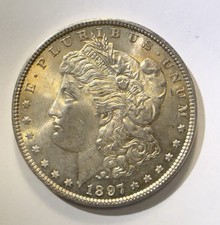 1897-P MORGAN DOLLAR MS Nicely Toned
