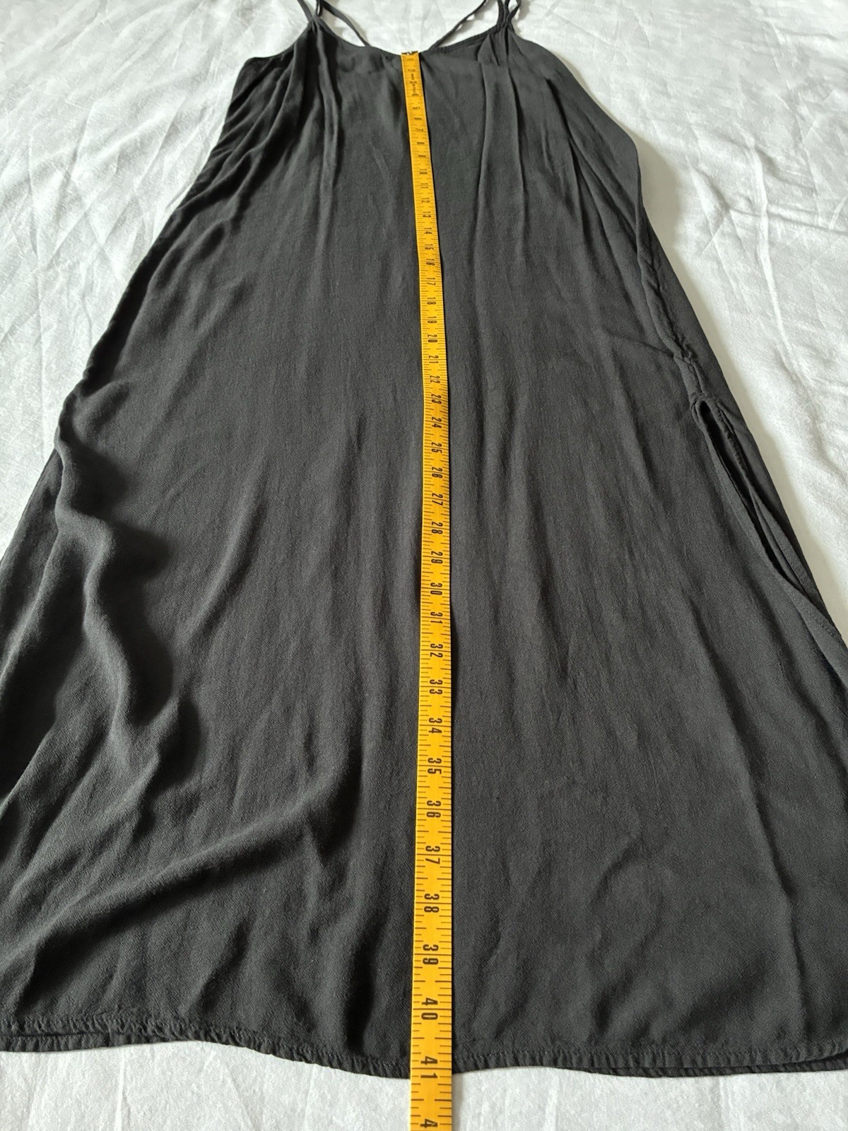 Aerie Grey Beachy Strappy Midi Maxi Long Dress Soft Gauzy Modal Women’s M