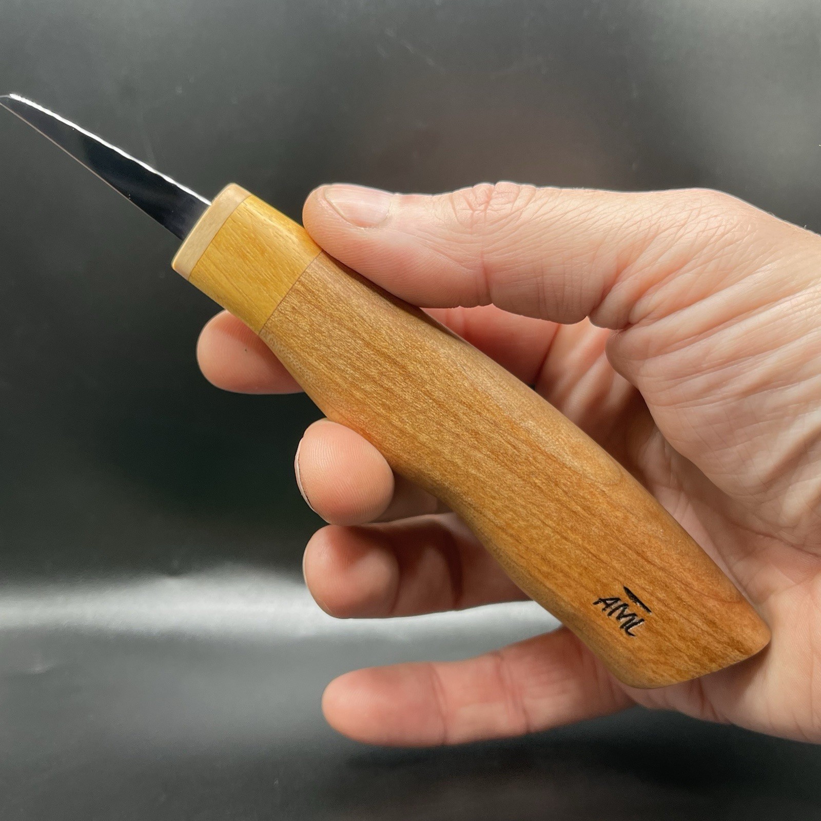 AML Knives, Brand New, wood carving knife. 1 1/2” Detail Blade. Sharp!