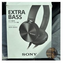 Sony MDR-XB450 Extra Bass Wired Stereo Headphones Black Near Mint Condition