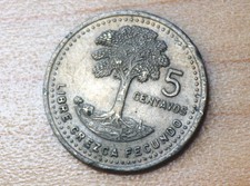1985 Guatemala 5 Centavos Kapok Tree