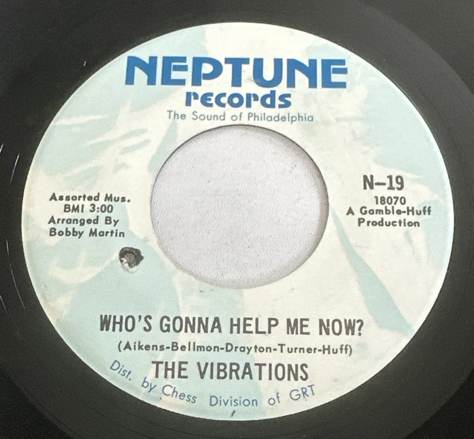 The Vibrations - Who's Gonna Help Me Now? 7” Soul Vinyl Record VG+ / EX - Image 3 of 4