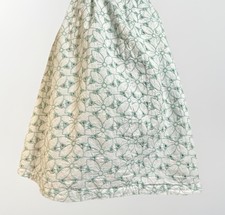 Vtg Y2K White Eyelet Lace Embroidered Fairy Cottagecore Prairie Dress Coquette 4