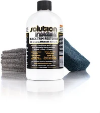 Solution Finish Black Plastic Vinyl Trim Restorer Use for Car Truck Detail 12 oz