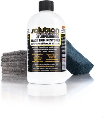 #ad Solution Finish Black Plastic Vinyl Trim Restorer Use for Car Truck Detail 12 oz $61.09