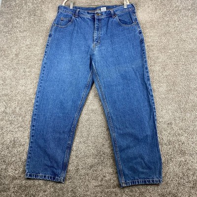 Key Straight Leg Jeans Men's 40x30 Blue Stone Wash Denim 5-Pocket